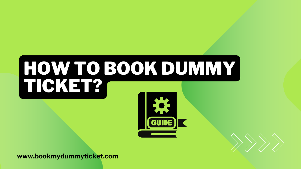 How to book dummy ticket?